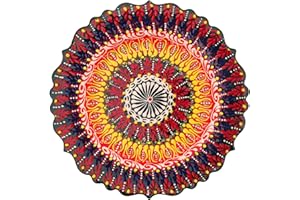 Ayennur Turkish Decorative Plate 9.85"(25cm) Handmade Ceramic Ornament For Home&Office Wall Hanging Decor (Multi Color)
