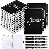 Tellingyou 20 Pcs Employee Appreciation Day Gifts Bulk for Social Worker with Inspirational Spiral Notebooks 2026 Weekly Planner to Do List Notepad Pens Thank You Gift for Coworker Teacher (Black)
