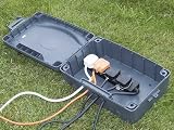 Masterplug WBX IP54 Weatherproof Box 8m 4-Gang 10A Extension Lead Grey Black view 6