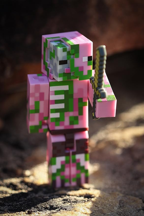 Amazon Com Minecraft Zombie Pigman Figure Pack Toys Games