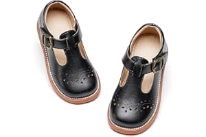 Otter MOMO Toddler Little Girls Oxford Shoes Mary Jane Flat T-Strap School Uniform Party Dress Shoes
