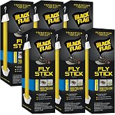 Black Flag Fly Stick, Trap Houseflies and Flying Insects, Pack of 6 | Traps &amp; Attracts Flying Insects, For Indoor &amp; Outdoor Use, Use Near Porches, Patios, Gardens, &amp; More, Replace Every 3 Months