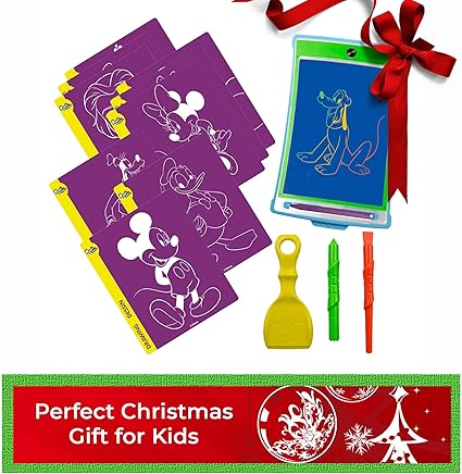 Boogie Board Disney Favorites Magic Sketch Kids Tablet 4 Stylus Stencils Of Mickey Frozen Cinderella Lion King More
