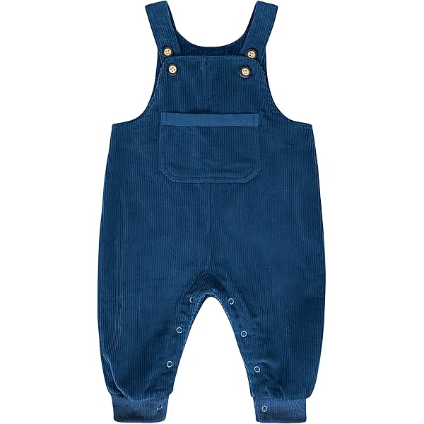 Infant Baby Boys Girls Suspender Overalls Pants Button Strap Long Jumpsuit Loose