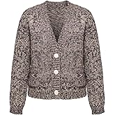Women's Knitted Cashmere V-Neck Cardigan Buttons Cardigan Elegant Top Sweater