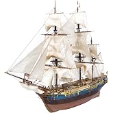 OcCre HMS Bounty 1:50 Scale Wooden Ship Construction Model 14006 Adult Assembly Required (Model Only - No Paint)