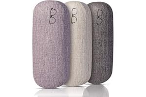 RayLove 3 Pack Glasses Case Hard Shell, Leather Protective Eyeglass Case