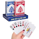 Fanwer Large Print Playing Cards, Deck of Cards for Seniors, Vision Impaired, Low Vision Crowd, Poker Playing Cards for Black