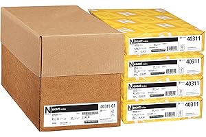 Exact Index Cardstock, 94 Brightness, 90 lb /163 gsm, 1000 Sheets/Carton, 8.5" x 11", White - 40311-01, (Pack of 4)