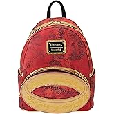 Loungefly WB Lord of The Rings The One Ring Mini Backpack | Red Map of Middle Earth Adult Fashion Bag Standard