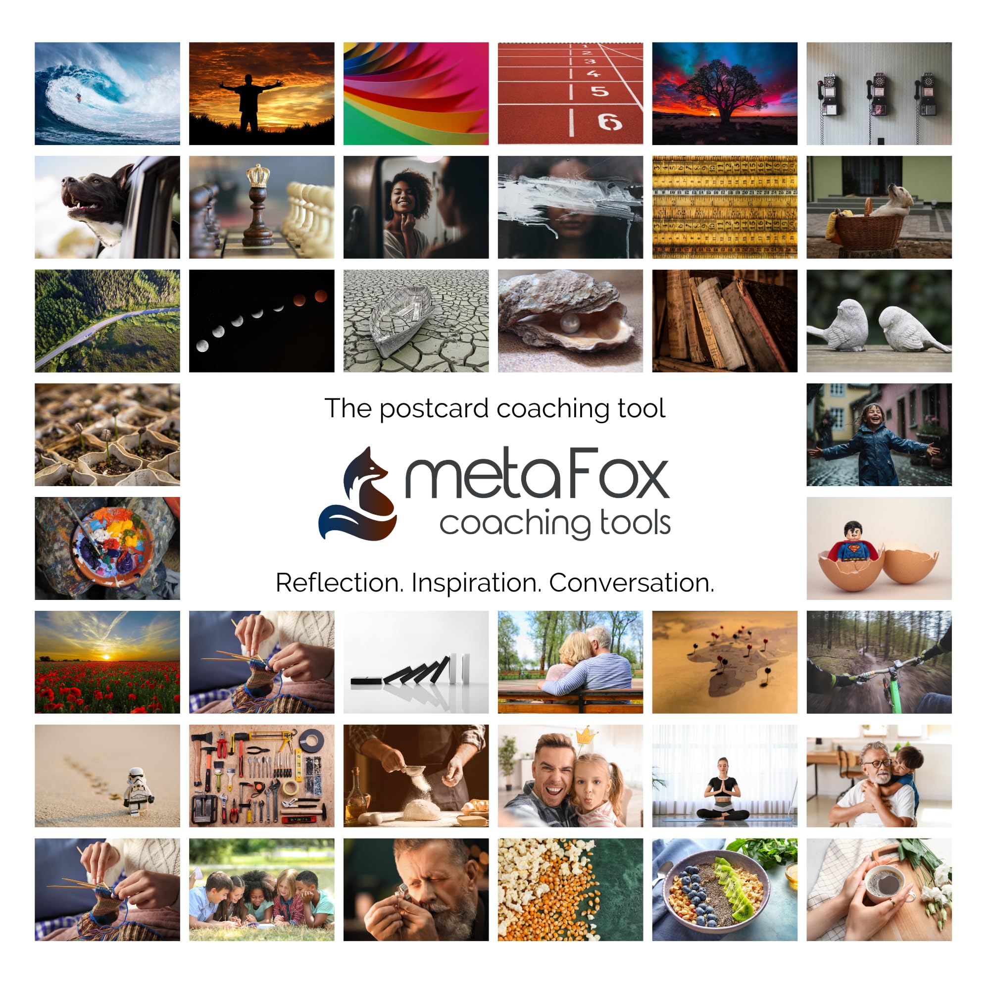 metaFox 'Building Resilience' - 52 Therapy Cards for Fostering Resilience, Acceptance, Coping Skills, and Empowerment - Use as Therapy Tools, Mindfulness Cards and Motivational Cards