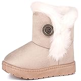 Femizee Toddler Girls Boots Warm Winter Snow Boots