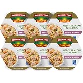 Genova Premium Tuna Mediterranean Lentil &amp; Grain Salad, 7.76 Ounce Bowls (Pack of 6), Ready to Eat