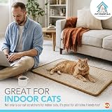 SOL Cat Scratching Mat 60x40cm Cat Scratcher Pads Durable Sisal Anti-Slip view 6