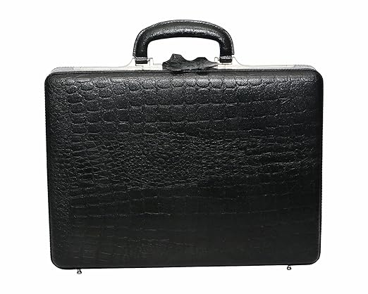 HYATT Leather Accessories Leather Black Briefcase