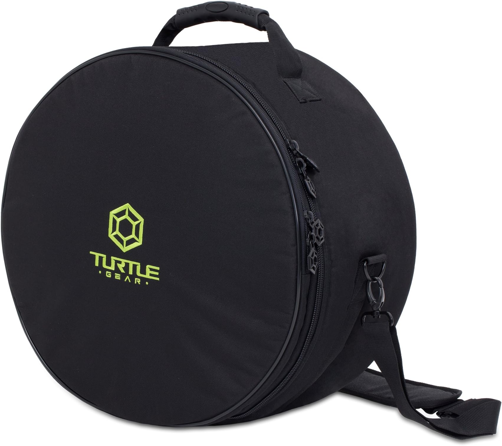 TURTLE GEAR Extra Thick Padded Nylon Drum Case Bag: Snare Drum - 14” X 5.5”
