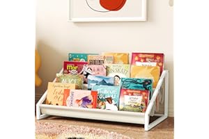 Aokitsink Toddler Bookshelf,Montessori Bookshelf,Bookshelves for Toddlers and Nursery,4 Tier Baby Bookshelves for Kids Rooms,Nursery,Playroom,Baby Room, Small Children Classroom