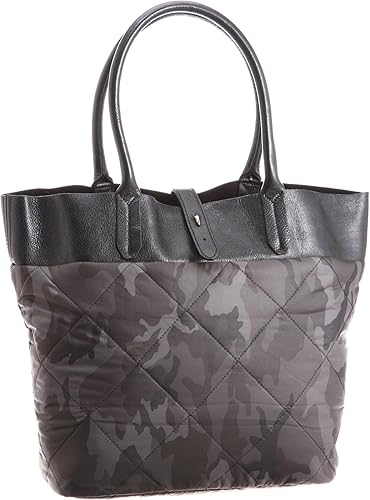 Amazon ナノ ユニバース Nano Universe Tranquility Nu別注 迷彩キルティングトートバッグ 95 チャコール F Nano Universe ナノ ユニバース シューズ バッグ