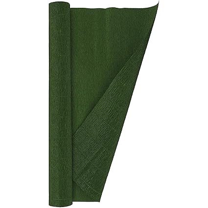 Carta Crespa Pesante Verde Scuro Confezione 10 Pz Amazonit