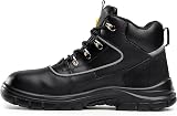 Black Hammer Safety Boots Steel Toe Cap S3 SRC Leather Ankle Boots 7752 UK 9 view 4