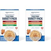 Amazon Grocery, Traditional Variety Instant Oatmeal, 14.6 Oz, 10 Ct (Pack of 2)