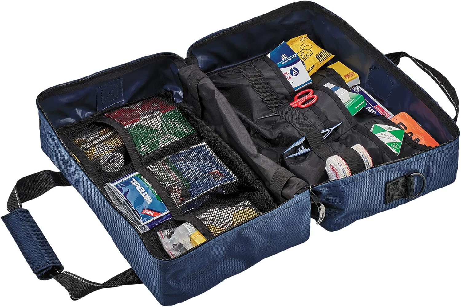 Ergodyne Arsenal 5220 Responder Trauma Bag, Blue with Class A First Aid Kit Supplies Included - - 