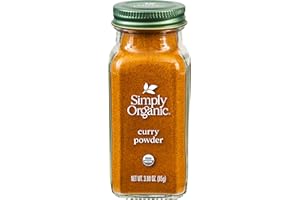 Simply Organic Certified Organic Curry Powder, 3-Ounce 3-Pack, Aromatic Blend 11 Indian Cooking Spice for Meat, Seafood, Tofu