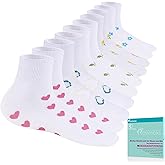 Revosoxs Diabetic Socks for Women Men,5 Pairs Non Binding Diabetic Ankle Wide Stretchy Loose Seamless Socks 7-9 9 11