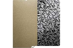 Yimaitong 264x276MM for Kobra S1 Combo Build Plate Sheet Textured PEI and Diamond Pattern Smooth Board Heated Bed Spring Steel Flexible Platform for Anycubic Printer Accessories Replacement