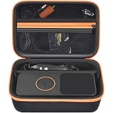 Portable Air Compressor Case Compatible with WARWOLF/for KUXISA/for LOLSSA/for OlarHike/for Modari 160PSI Tire Inflator - Hard Protective Storage Bag for Car Tire Pumps, Air Tubes & Tools (Box Only)
