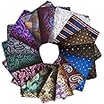 15 Pcs Pocket Squares sets for Man,Assorted Colors Men Suit Pocket Square Handkerchiefs Wedding Gift