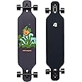 Retrospec Rift Drop-Through Longboard Skateboard Complete Canadian Maple Wood Cruiser w/Drop-Through Trucks for Commuting, Cruising, Carving & Downhill Riding