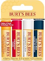 Burt's Bees Lip Balm Multipack 4x4.25g Beeswax Vanilla Strawberry Coconut & Pear