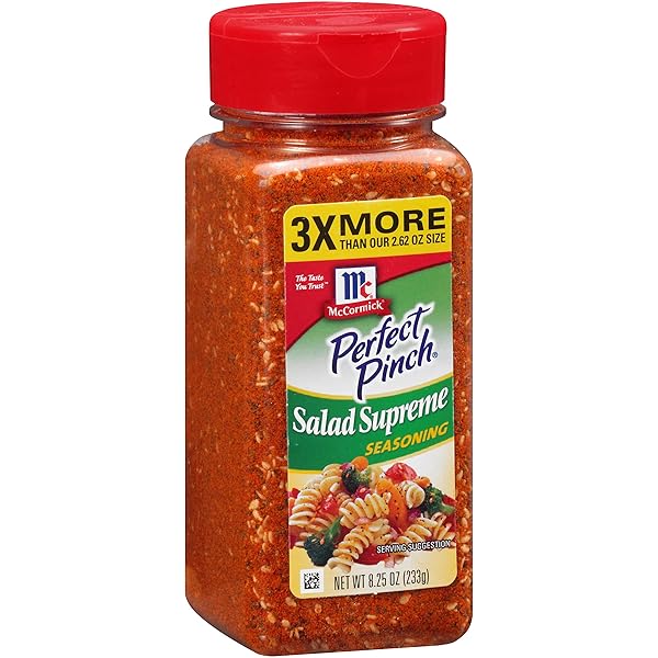 MCCORMICK PERFECT PINCH SALAD SUPREME SEASONING, 8.25 OZ