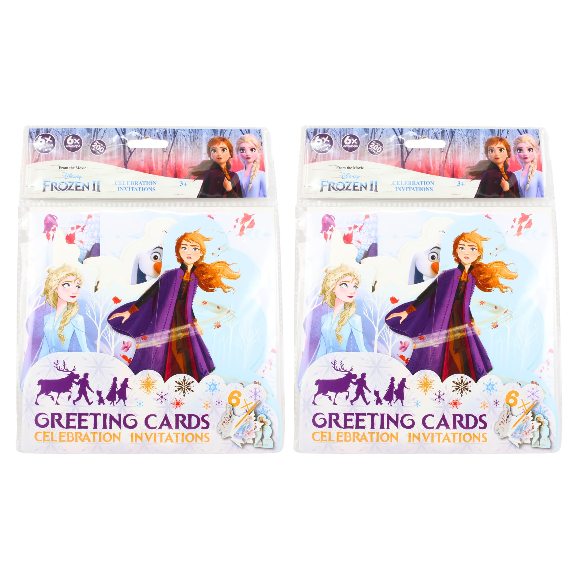 Toptoys2u Bargain Bundles Disney Frozen Partyware Illustrated Cards Set - Invitation Cards Pack of 12