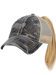 C.C Ponycap Messy High Bun Ponytail Adjustable Mesh