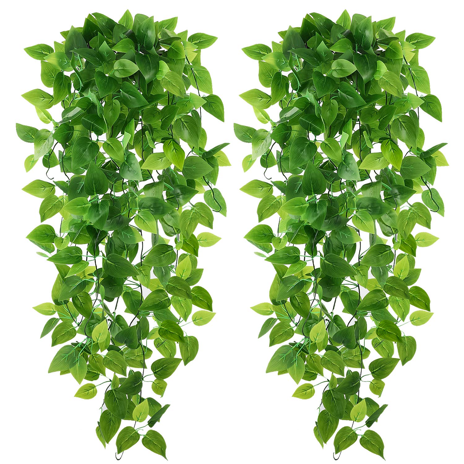 Teldrassil 2 Pack Artificial Hanging Plants 3 6ft Fake Ivy Plants Fake Hanging Plants Fake Leaves Greeny For Wedding Indoor Outdoor Decoration Buy Online In India At Desertcart In Productid 197245350
