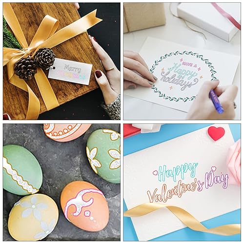 Tomorotec Double Line Self-Outline Metallic Silver Markers