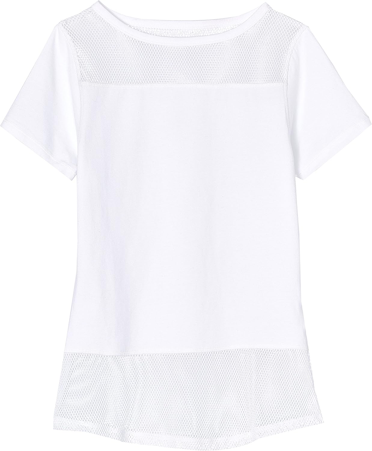 camiseta rejilla blanca