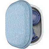 Geekria Shield On-Ear Headphones Case Compatible with JBL Tune 510BT, Tune 660NC, Tune 560BT, Tune 500BT, Replacement Hard Shell Travel Carrying Bag with Cable Storage (Light Blue)