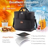 Lifewit Cooler Bag 60 Cans Insulated Large Foldable Soft Cooler Black view 4