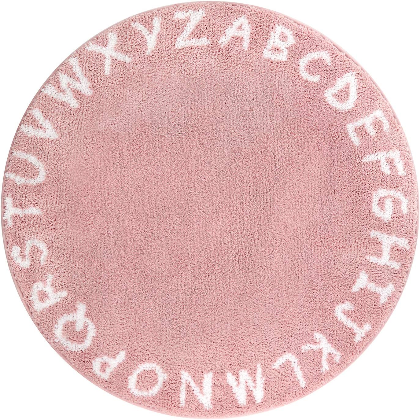 Lahome ABC Alphabet Kids Round Rug 3' Diameter Alphabet