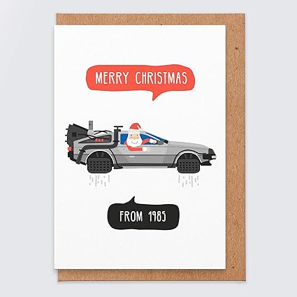 Regalo Natale Fidanzato.Cartolina Di Natale Buone Vacanze Biglietto Di Auguri Divertente Regalo Di Natale Fidanzato Fidanzata Marito Moglie Sorella Fratello Back To The Future Amazon It Cancelleria E Prodotti Per Ufficio