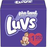 Luvs Diapers,Size 1 (8-14 lb), 252 Count