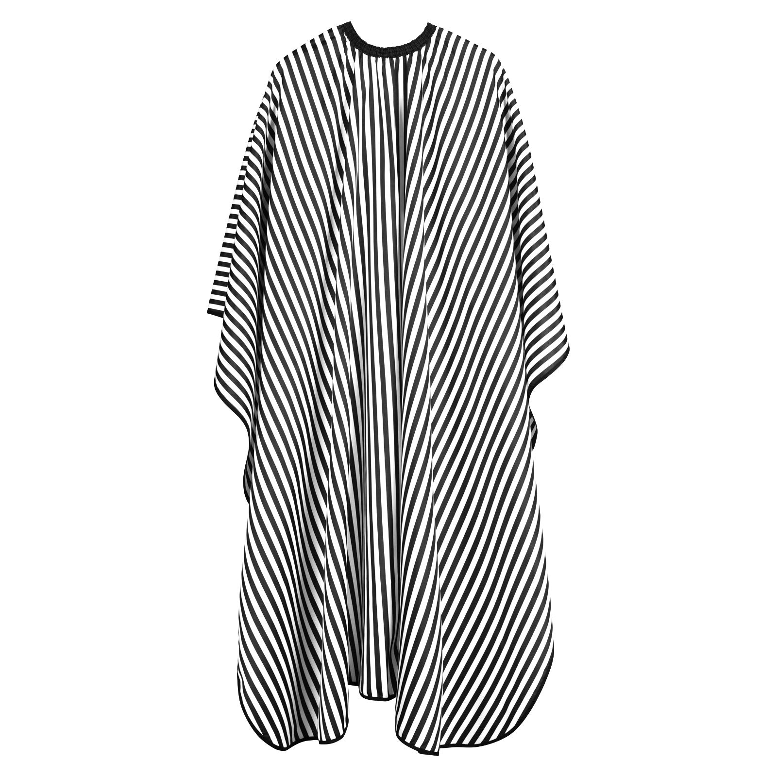 URAQT Hairdressing Cape, Fashion Stripes Hairdressing Gown Barbers Cape, Full-Length Waterproof Hair Cutting Gowns for Hair Styling, Cuts and Colours, Large Size 160x140cm