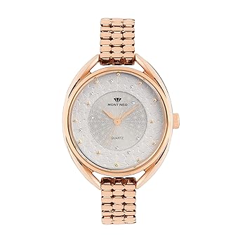 Mont Neo Analog White Dial Womens Watch - 6201T-M3303