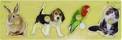 Edushape Giant Pets Puzzle, 4 Piece