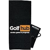 Wolf Golf Towels Golfhub Golf Towel | Embroidered in USA | Golf Accessories for Men or Women
