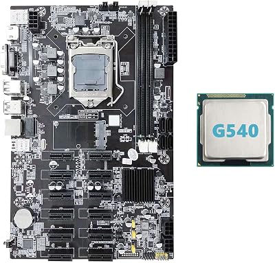 Lodokdre B75 12 PCIE Mining Motherboard G540 CPU LGA1155 DDR3 MSATA USB3.0