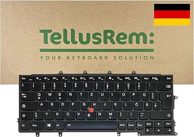 TellusRem German Backlit Keyboard for Lenovo Thinkpad X230s X240 X240S X250